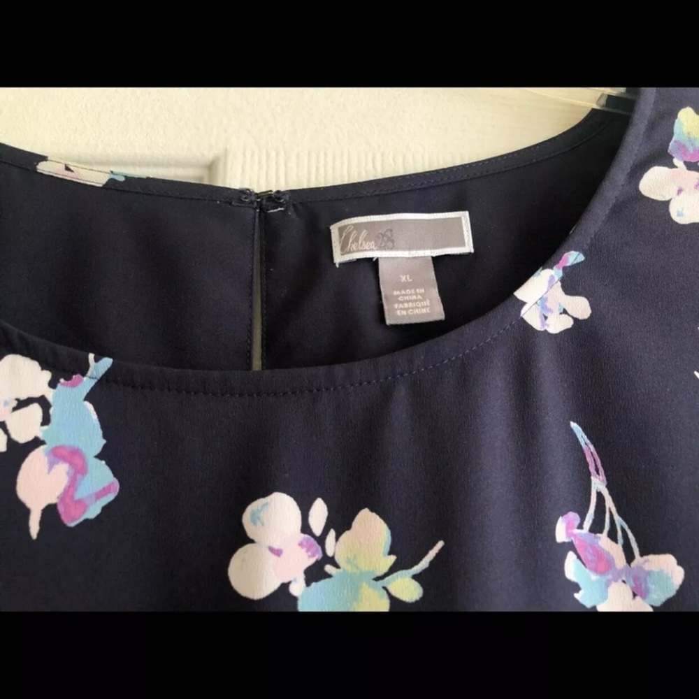 Caslon (Nordstrom) floral print shift dress spring summer sz XL - Picture 3 of 13